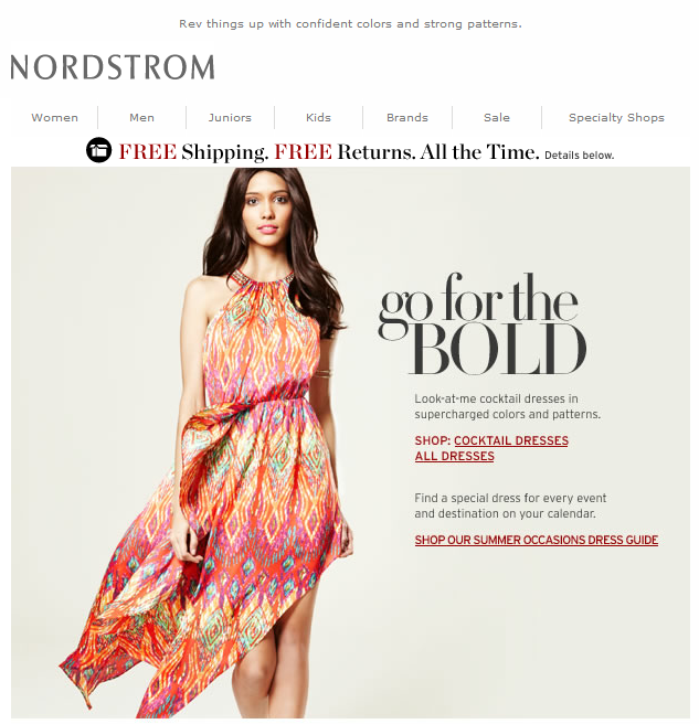 Nordstrom email marketing