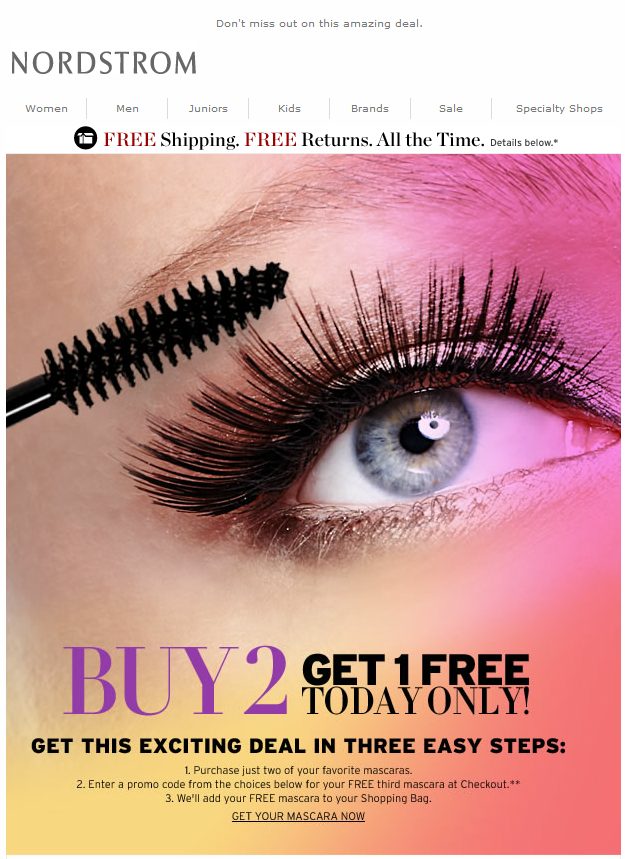Nordstrom email marketing
