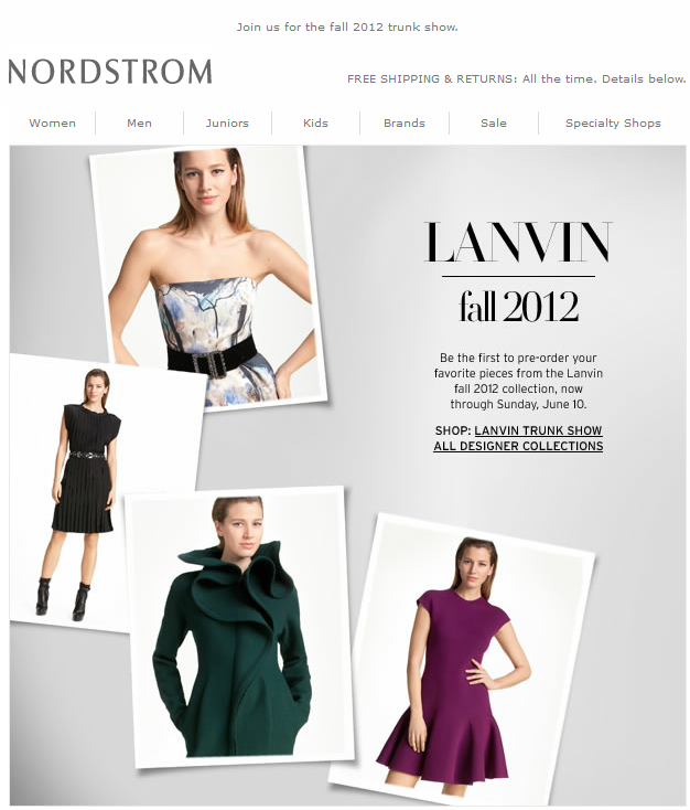 Nordstrom email marketing