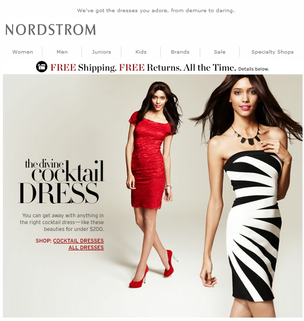 Nordstrom email marketing