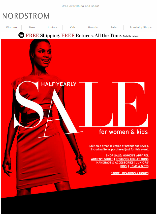 Nordstrom email marketing